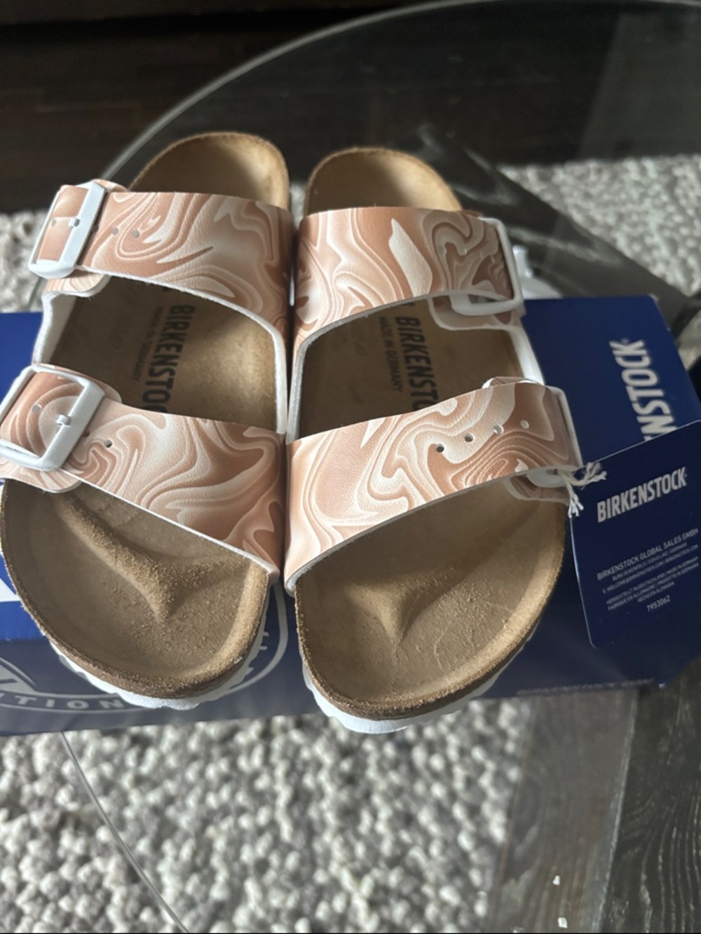Birkenstock Arizona marble new beige Birko-Flor - Picture 4 of 5